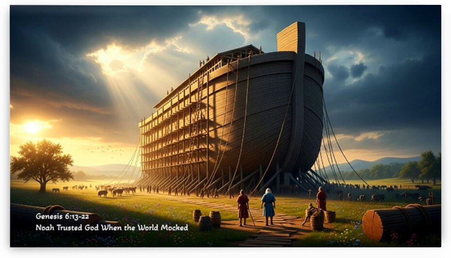 Noah Trusted God When the World Mocked Genesis 6:13-22 by DR Mustain by DR Mustain