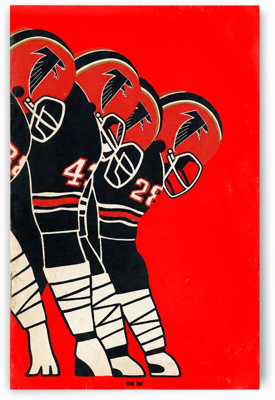 1969 Atlanta Falcons Cover Art by Row One Brand
