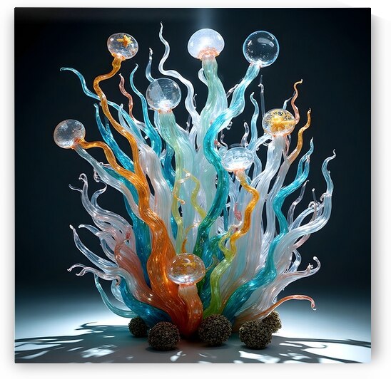 Flore Marine en Verre Etire by zemmour hocine