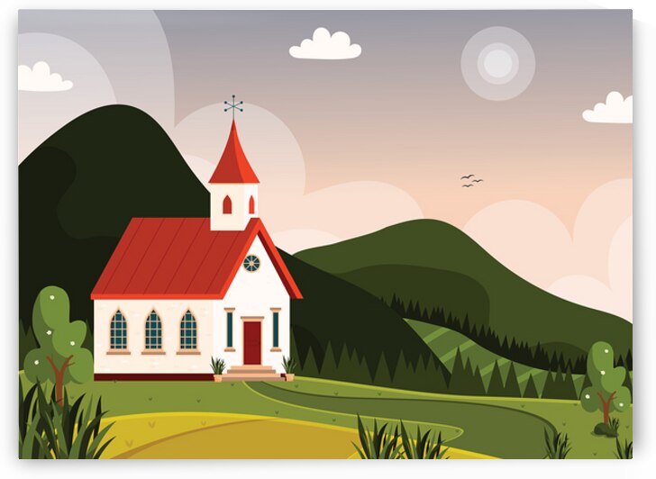 Church landscape by Towseef Dar