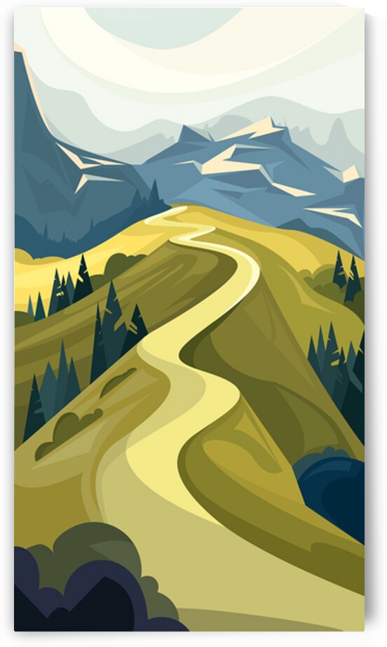 Beautiful mountain road. a by Towseef Dar