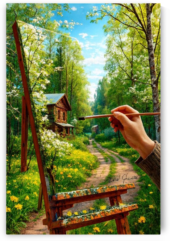 Spring Serenity: Nature-Inspired Wall Art by Bilel Ghanem by Digital forage