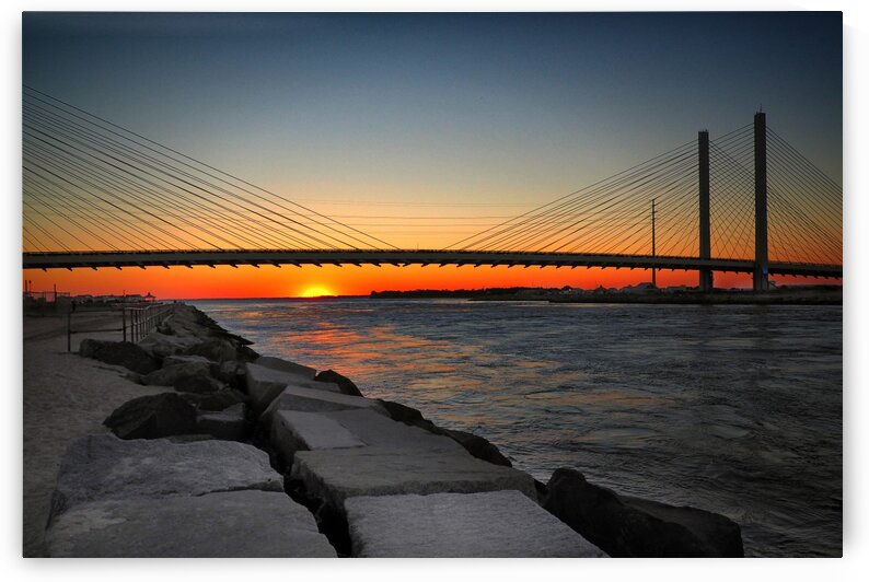 Indian River Inlet Bridge Sunset 9140100 by Bill Swartwout Photography