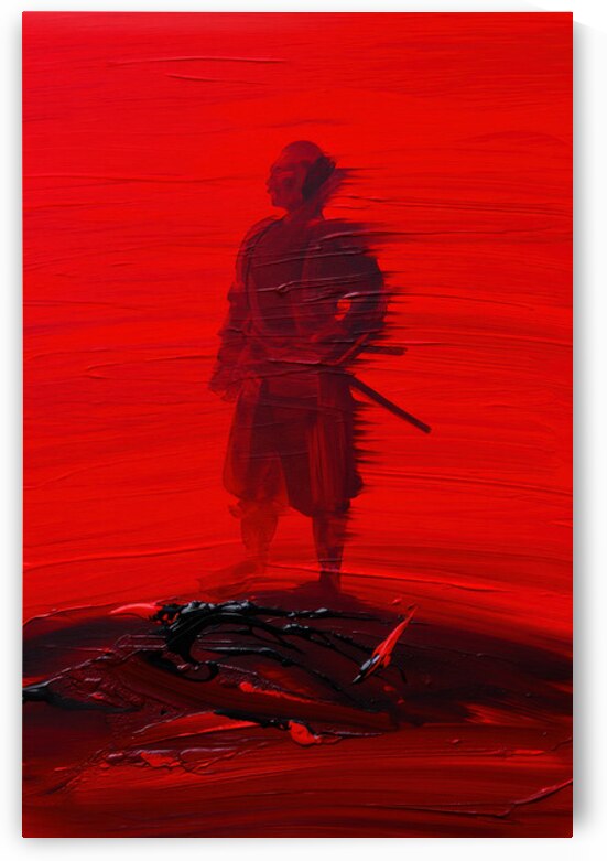 The Fading Bushido: The Crimson Echo by Sumer Paintings