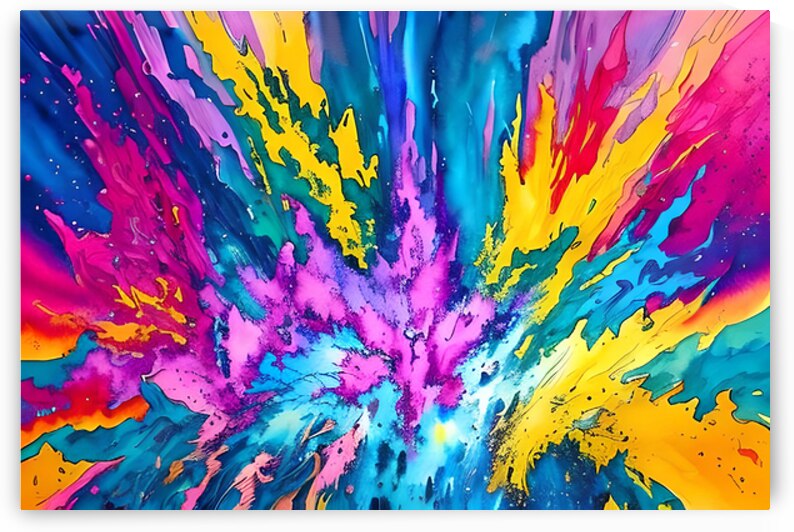 Abstract oil painting by Towseef Dar