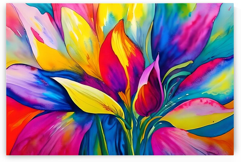 Abstract blooming floral flowers by Towseef Dar