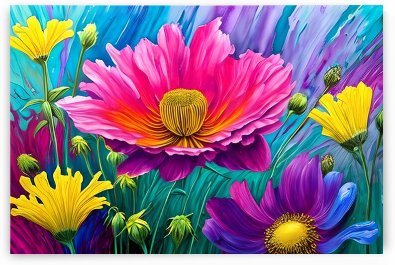 Illustration of abstract colorful nature by Towseef Dar