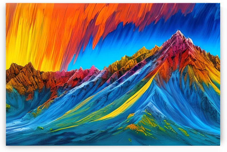 Illustration of Abstract Mountain by Towseef Dar