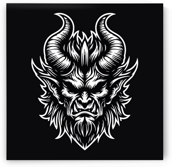 Angry Demon Head by Towseef Dar