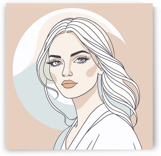 Woman illustration design   by Towseef Dar