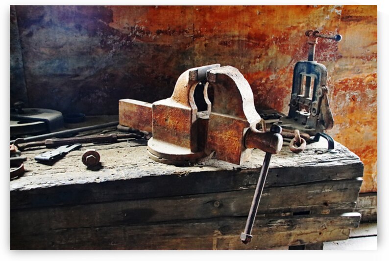 Vintage Bench Vises by Deb Oppermann