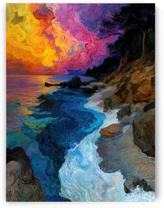 Ocean Waves - Shoreline by SykArt Designs