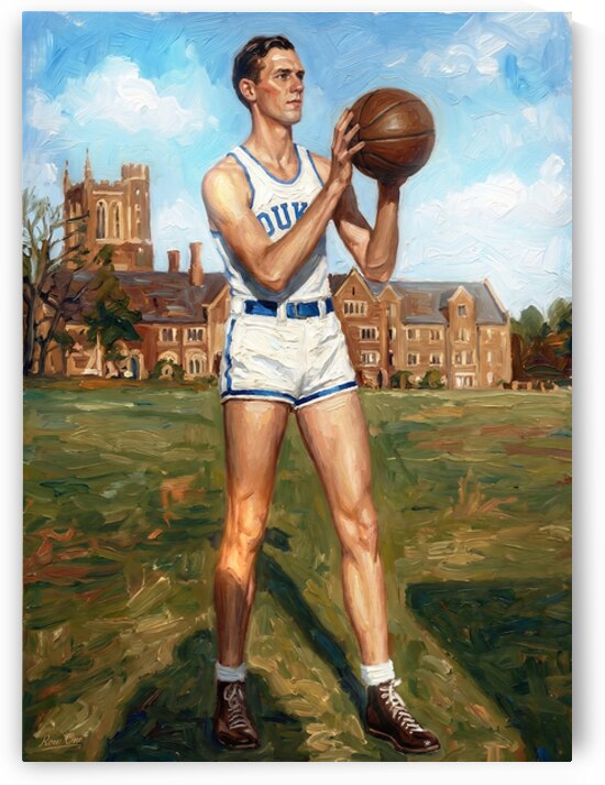 Connie Mack Jr. Duke Basketball Art by Row One Brand