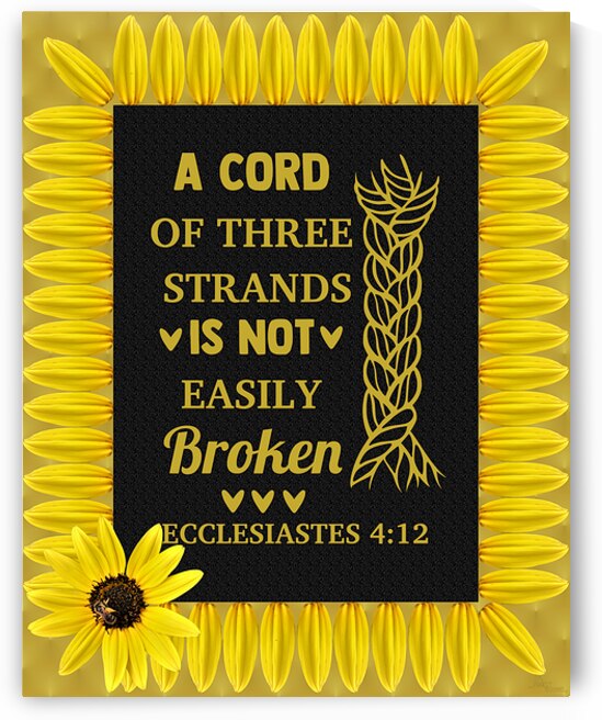 ECCLESIATESS 4:12 Yellow S by Arnett Siders