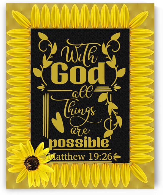 Matthew 19:26 Yellow S by Arnett Siders