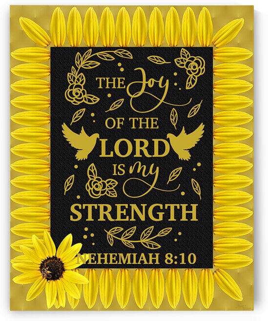 Nehemiah 8:10 yellow S by Arnett Siders