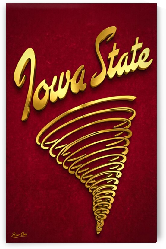1940s Iowa State Cyclone Art by Row One Brand