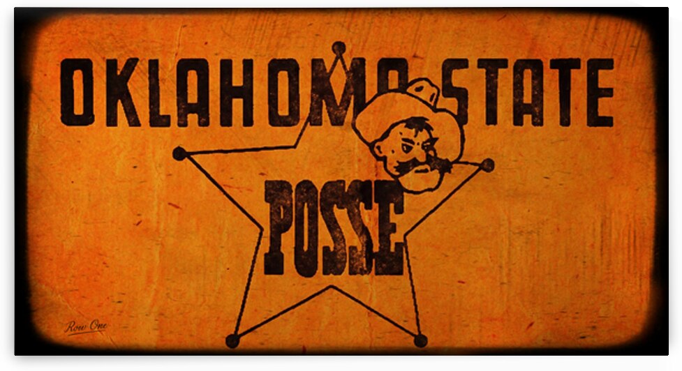 1970s Oklahoma State Posse Art by Row One Brand