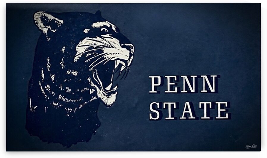 1960s Penn State Nittany Lion Art by Row One Brand