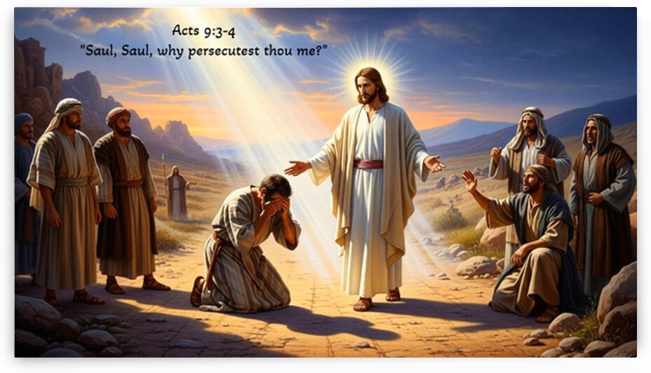 Saul Saul why persecutest thou me.  The fall that became a calling. Acts 9:3-4 by DR Mustain by DR Mustain