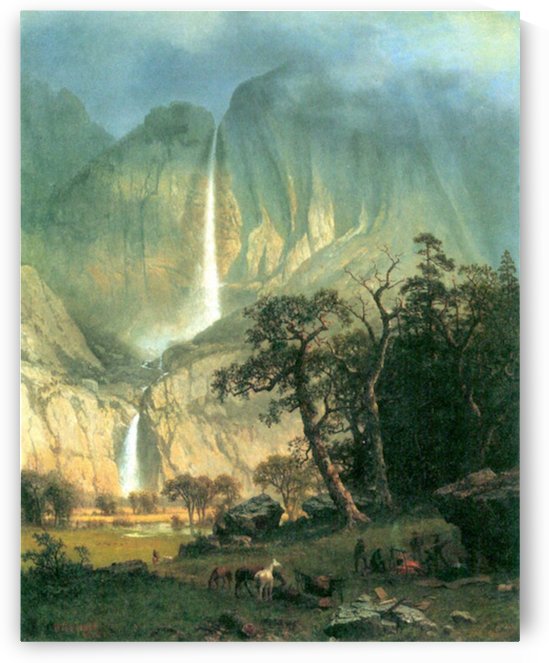 Cho Looke  Yosemite Watterfall by Bierstadt