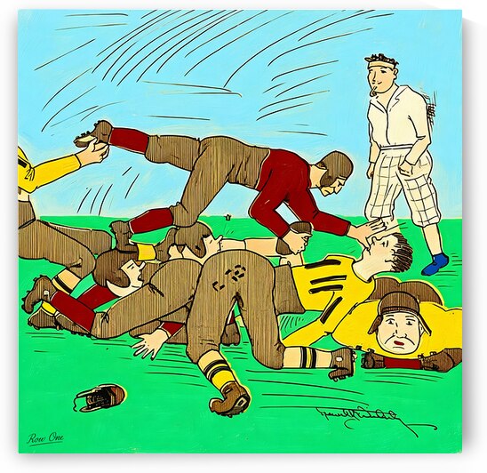 Early 1900s South Carolina Football Remix Art by Row One Brand