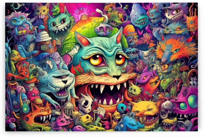 Psychedelic scary colors by Towseef Dar