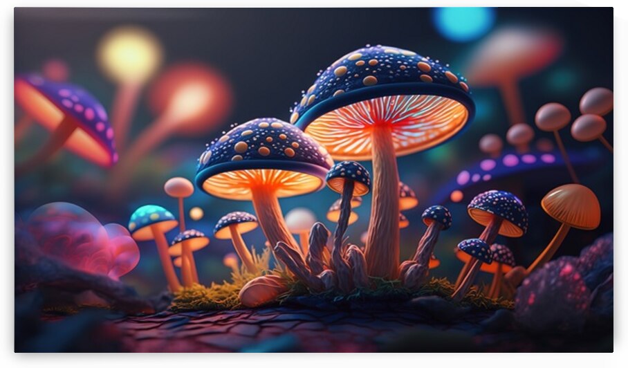 Colorful Mushrooms by Towseef Dar