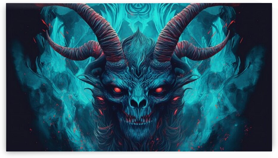 Abstract blue demon by Towseef Dar