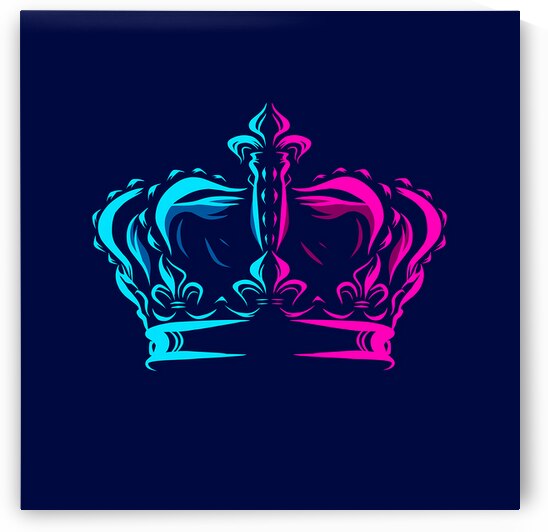 Crown pop art by Towseef Dar