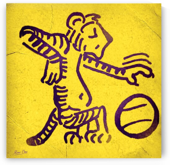 1960s LSU Tiger Basketball Art by Row One Brand