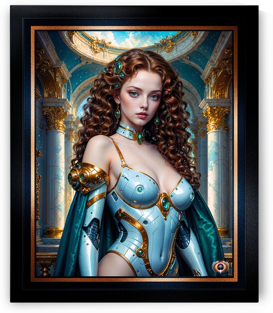 Mechanical Beauty Rhylia Whithamore A Cybernetic Aristocrat Striking AI Concept Art by Xzendor7 by xzendor7