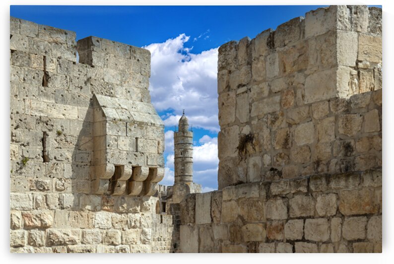 Israel Jaffa Gate Jerusalem Old City that leads to Holy Sepulchre Western Wall and Dome of Rock by Elijah Lovkoff