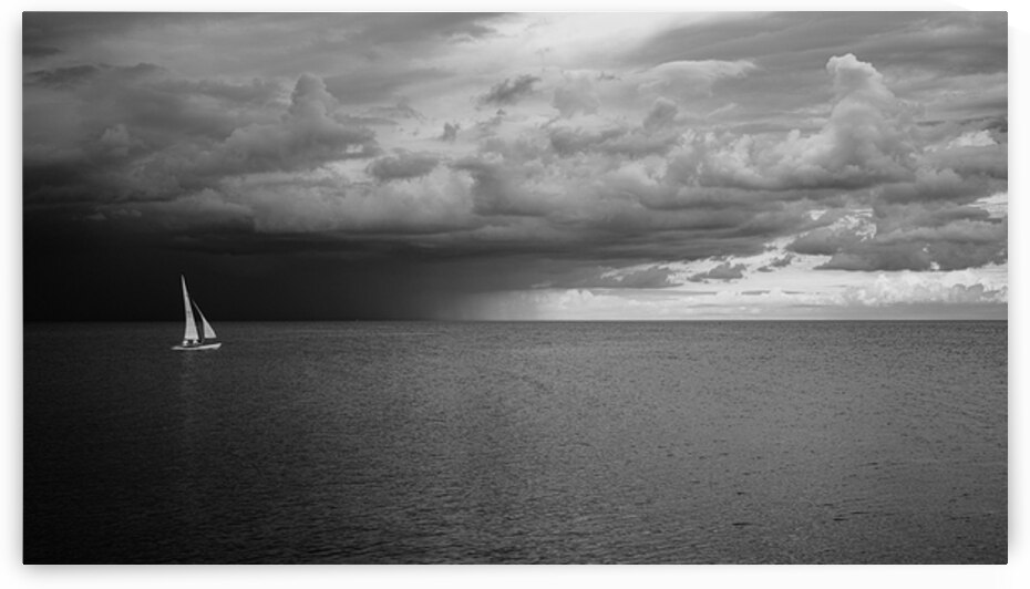 Sailing Beyond the Storms Embrace by Dream World Images