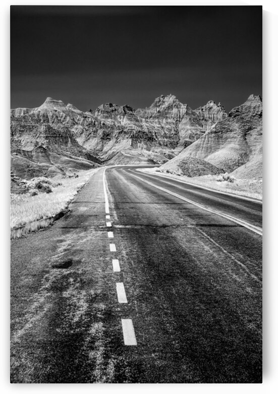 Infinite Ascent: Journeying Through the Badlands Stark Road by Dream World Images