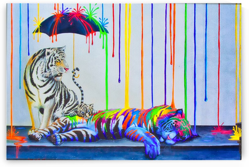 MULTICOLORD RAINDROPS  by Charles Herchert