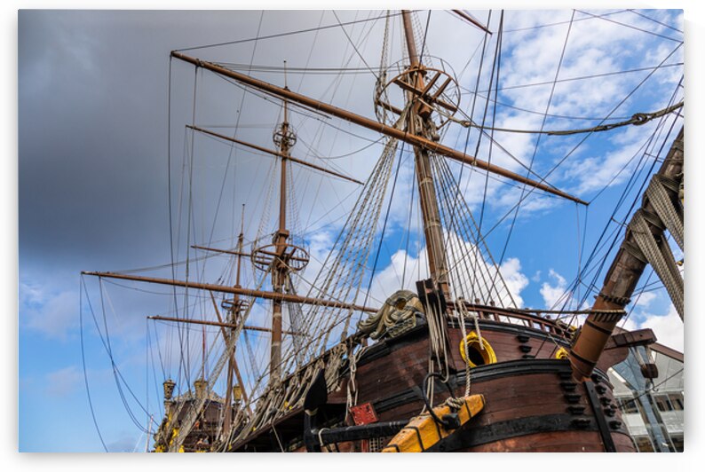 Neptune galleon in Genoa port by Paolo Modena