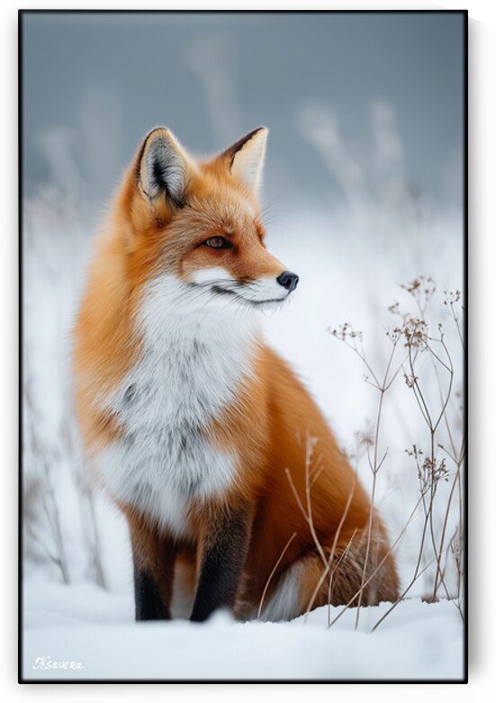 Winter fox FA 25 2x3 601 by Ksavera ART