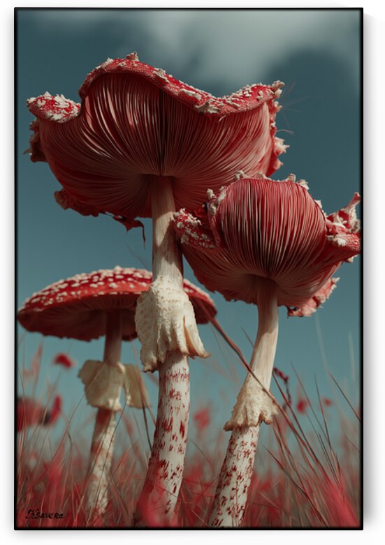 Mushrooms FA 25 2x3 583 by Ksavera ART