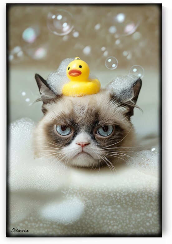 baby taking bath FA 25 2x3 684 by Ksavera ART