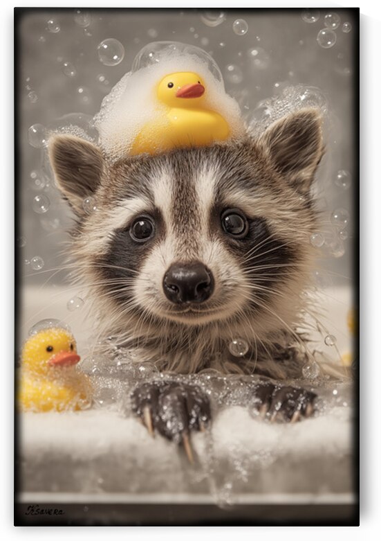 baby taking bath FA 25 2x3 679 by Ksavera ART