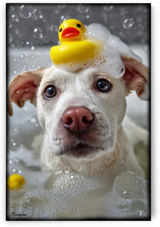 baby taking bath FA 25 2x3 677 by Ksavera ART