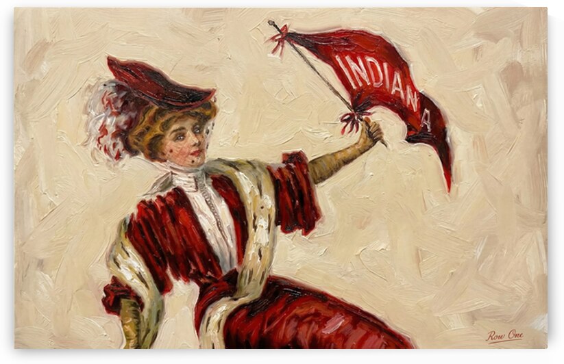 Early 1900s Indiana Hoosiers Art by Row One Brand