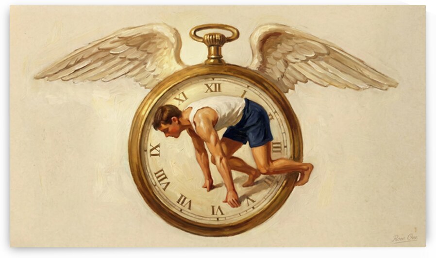 Early 1900s Vintage Track Runner Art by Row One Brand