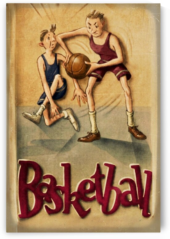 1920s Basketball Viewfinder Slide Art by Row One Brand