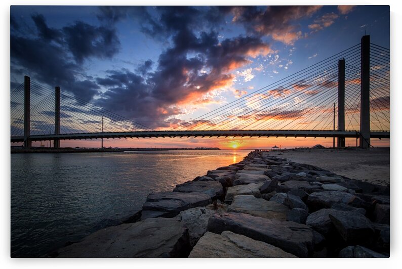 Indian River Inlet And Bay Sunset by Bill Swartwout Photography