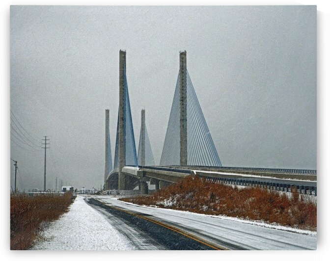 Winter at the Indian River Inlet Bridge by Bill Swartwout Photography
