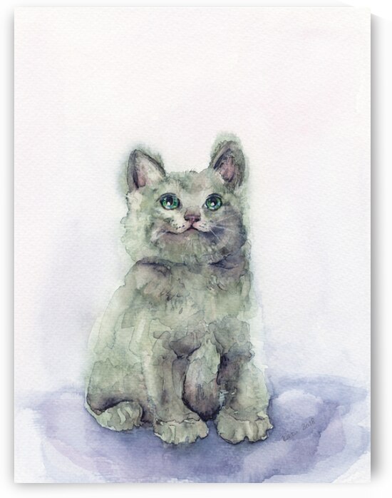 Funny little cat portrait  by Karen Kaspar
