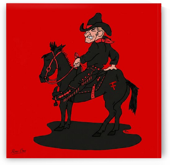 1950s Texas Tech Cartoon Art Remix by Row One Brand