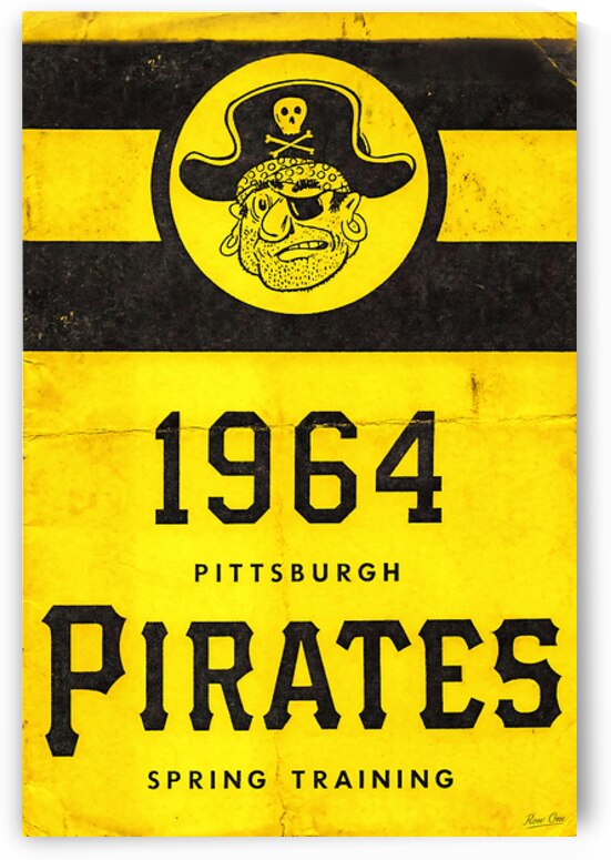 1964 Pittsburgh Pirates Spring Training Art by Row One Brand